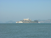 A view of Alcatraz from San Francisco Fishermans Warf 2001
